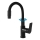 RAV Slezák CO119.0/16 - Grifo para fregadero COLORADO 25 cm con caño flexible y rociador, negro
