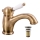 RAV Slezák L527.0SM - Grifo de lavabo + desagüe LABE RETRO 15 cm, latón envejecido
