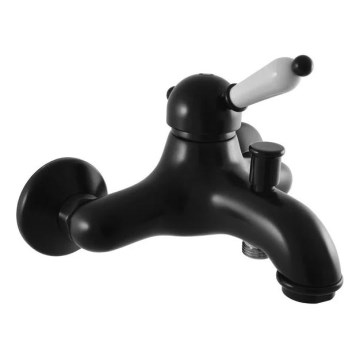 RAV Slezák L554.5CMAT - Grifo de bañera LABE RETRO 13,7 cm negro mate