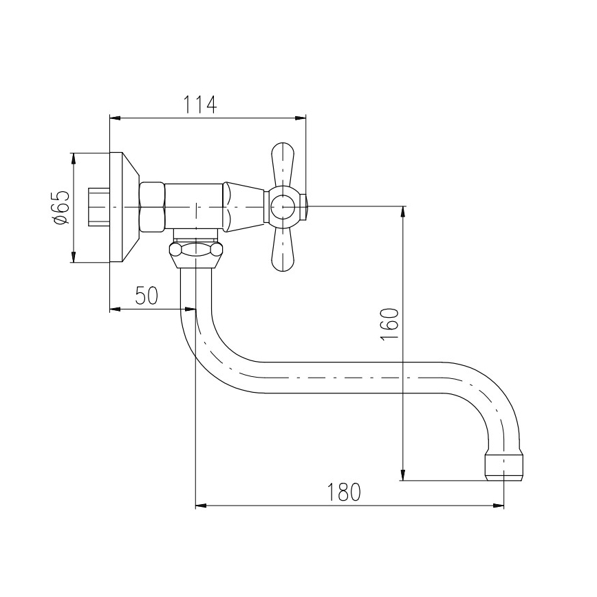 RAV Slezák MK101.5/21SM - Grifo para fregadero/lavabo MORAVA RETRO, latón antiguo