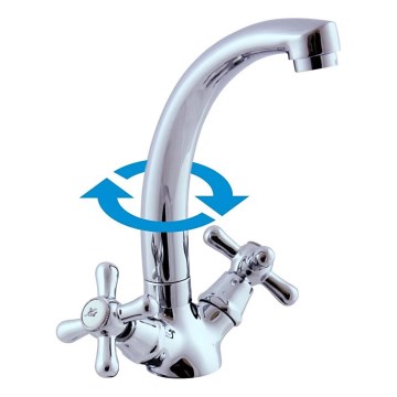 RAV Slezák MK120.0/2 - Grifo para lavabo MORAVA 20,5 cm cromo brillante