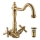 RAV Slezák MK121.0/8SM - Grifo para fregadero/lavabo + caño MORAVA RETRO 22,4 cm latón envejecido