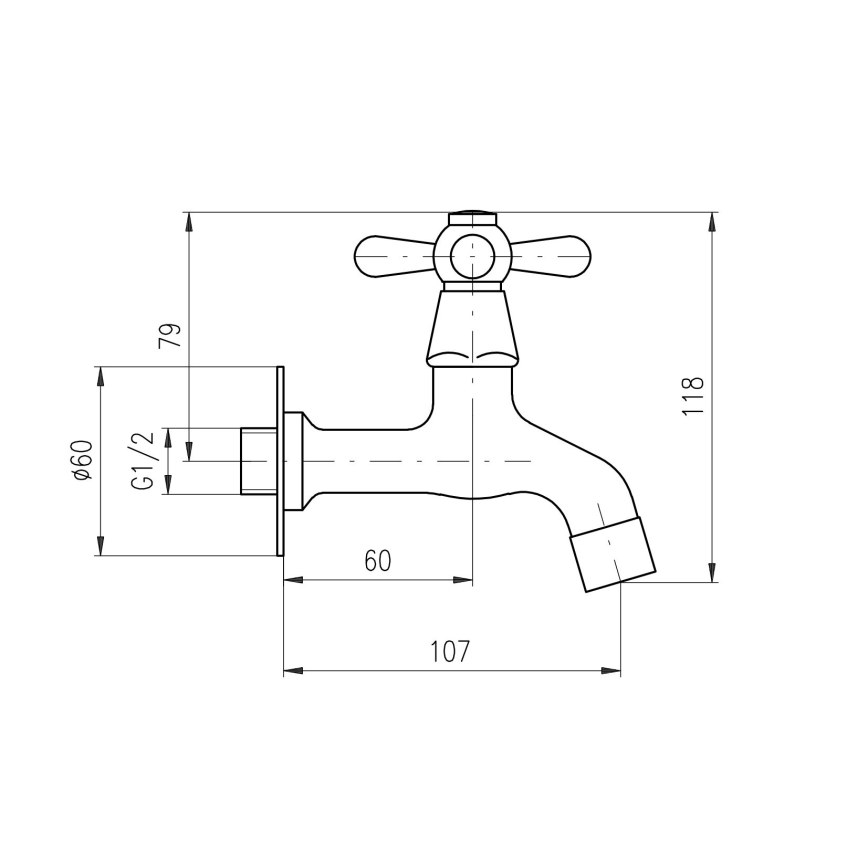 RAV Slezák MK193SM - Grifo de lavabo MORAVA RETRO 11,8 cm, latón envejecido