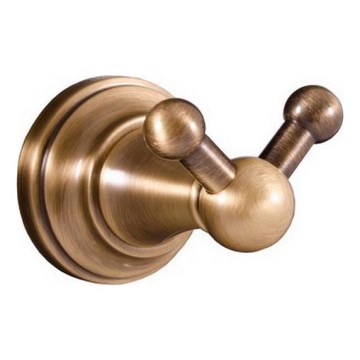 RAV Slezák MKA0102SM - Perchero de pared MORAVA RETRO en latón envejecido