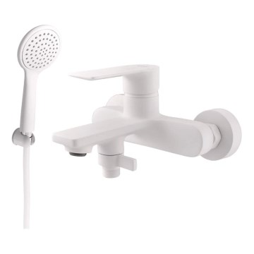 RAV Slezák NL154.5/1BMAT - Conjunto para bañera con grifo NIL, blanco mate