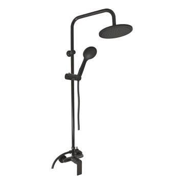 RAV Slezák NL182.5/7CMAT - Juego de ducha con grifería NIL, acabado negro mate
