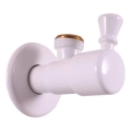 RAV Slezák RV0112B - Válvula angular RETRO blanca brillante