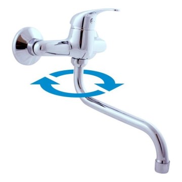 RAV Slezák SA001.5/22 - Grifo para fregadero/lavabo SAZAVA en cromo brillante
