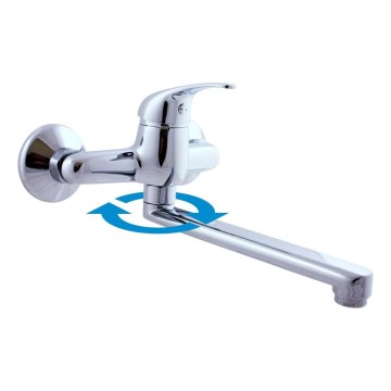 RAV Slezák SA001.5/23 - Grifo para fregadero y lavabo SAZAVA, acabado cromo brillante