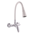 RAV Slezák SA002.5/13S - Grifo para fregadero SAZAVA 32,3 cm gris/cromo brillante