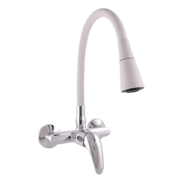 RAV Slezák SA002.5/13S - Grifo para fregadero SAZAVA 32,3 cm gris/cromo brillante
