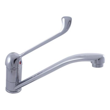 RAV Slezák SA605.0 - Monomando para lavabo con palanca sanitaria SAZAVA, 20,8 cm, cromo brillante