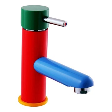 RAV Slezák SE426.0 - Grifo para lavabo JUNIOR 15,7 cm rojo/azul/verde