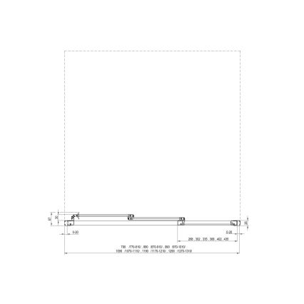 Ravak 00V701R211 - Mampara de ducha de tres paneles SUPERNOVA 90x198 cm blanca