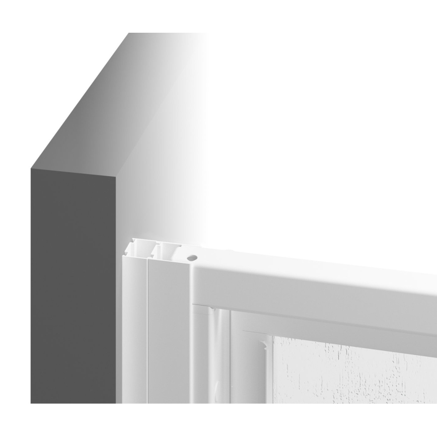 Ravak 15V701R2Z1 - Mampara de ducha SUPERNOVA 90 x 198 cm, blanca