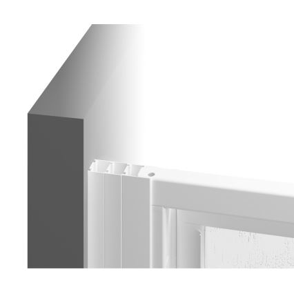 Ravak 15V701R2Z1 - Mampara de ducha SUPERNOVA 90 x 198 cm, blanca