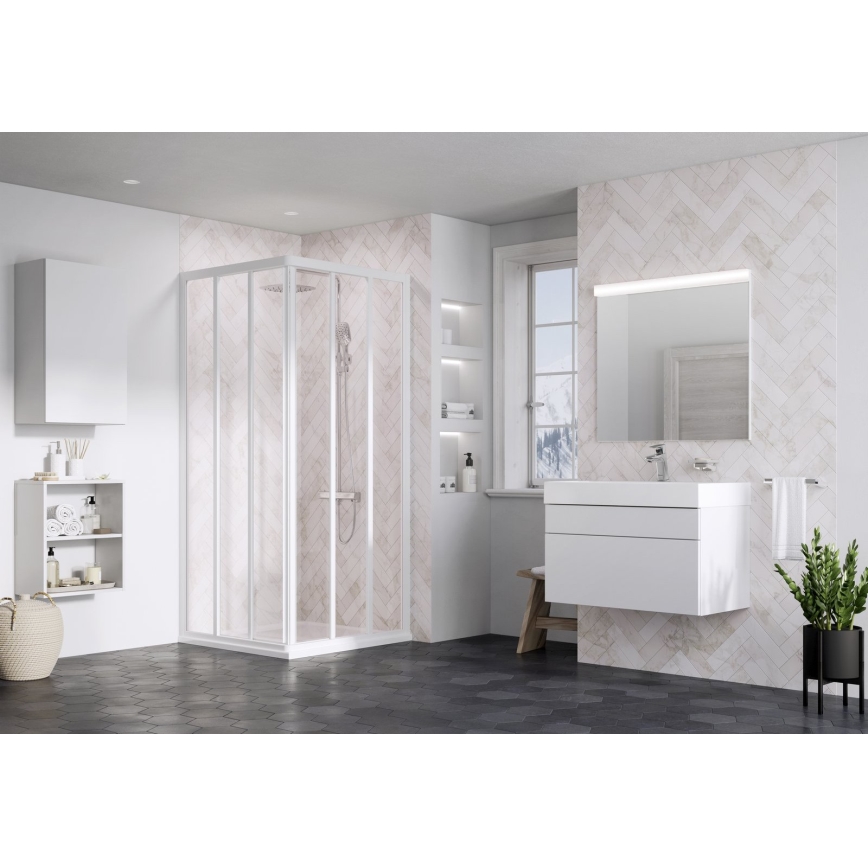 Ravak 15V701R2Z1 - Mampara de ducha SUPERNOVA 90 x 198 cm, blanca