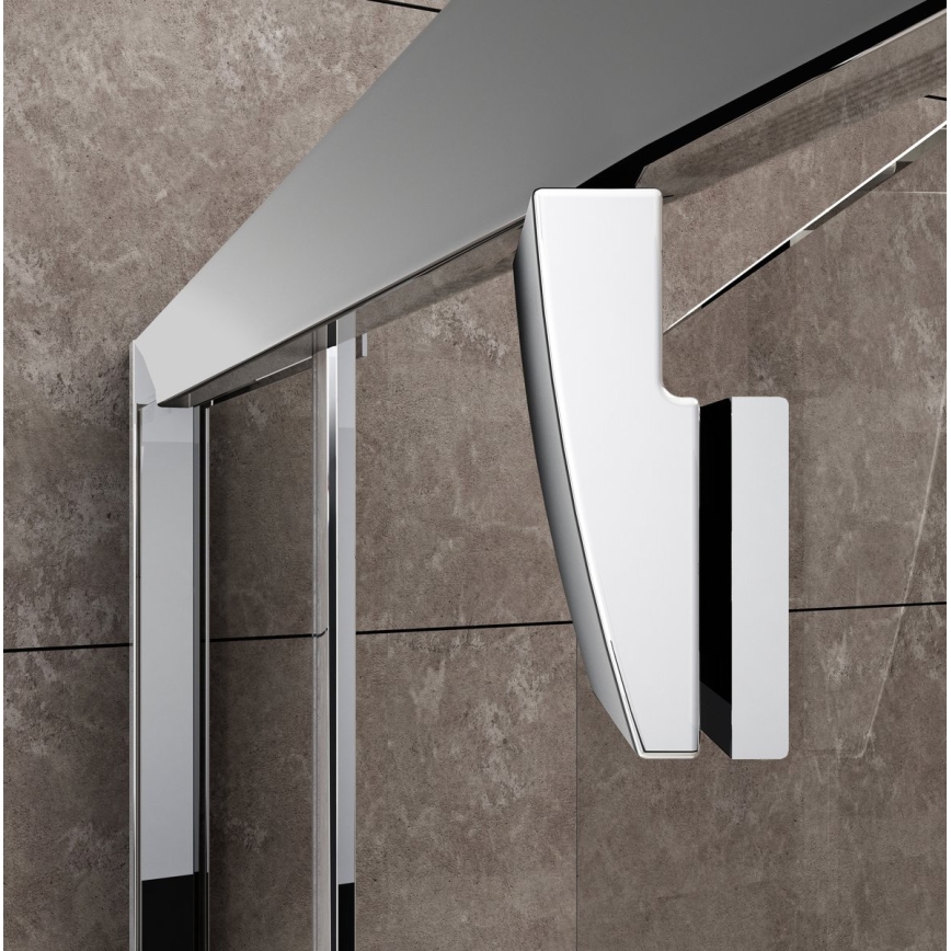 Ravak 37677U00Z1 - Mampara de ducha cuadrante de tres hojas PIVOT 90x90 cm, vidrio satinado