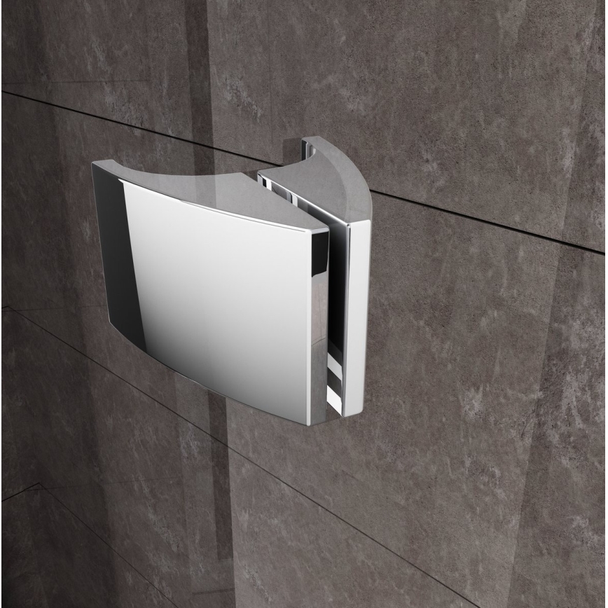 Ravak 37677U00Z1 - Mampara de ducha cuadrante de tres hojas PIVOT 90x90 cm, vidrio satinado