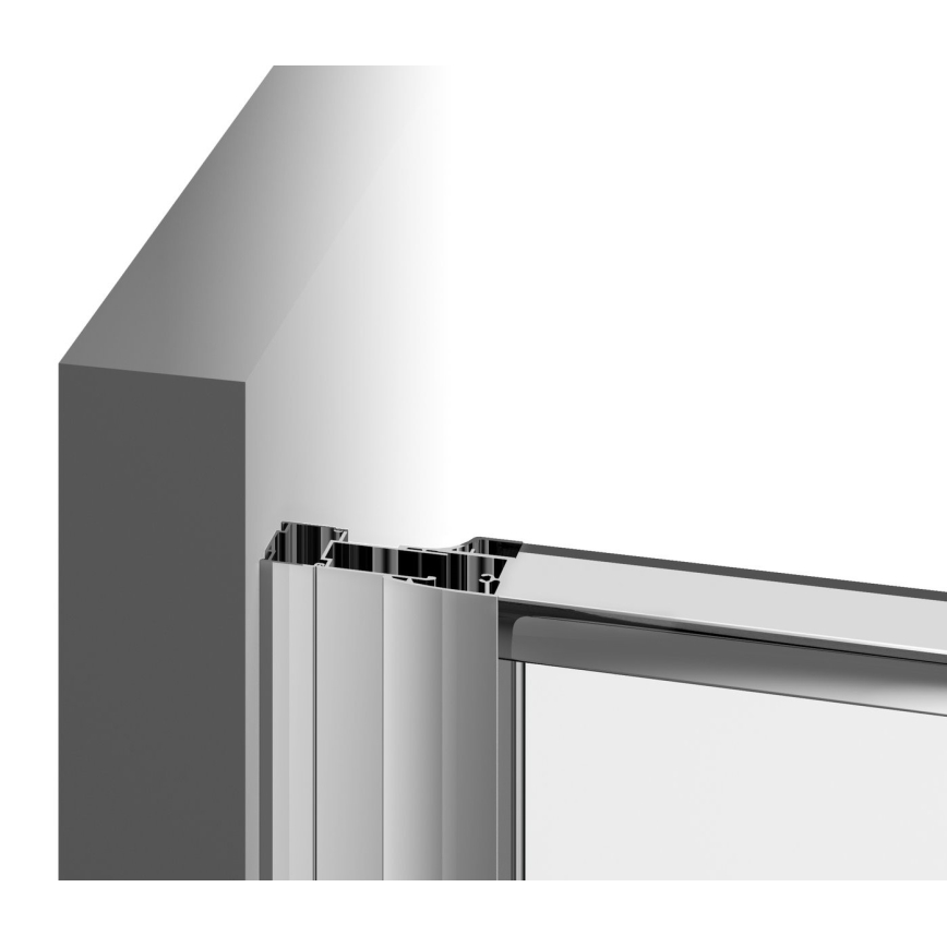 Ravak 37677U00Z1 - Mampara de ducha cuadrante de tres hojas PIVOT 90x90 cm, vidrio satinado