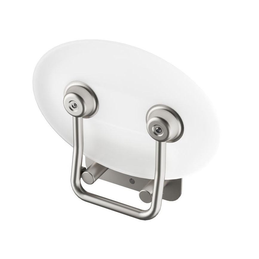 Ravak B8F0000048 - Asiento abatible para ducha OVO en acero inoxidable