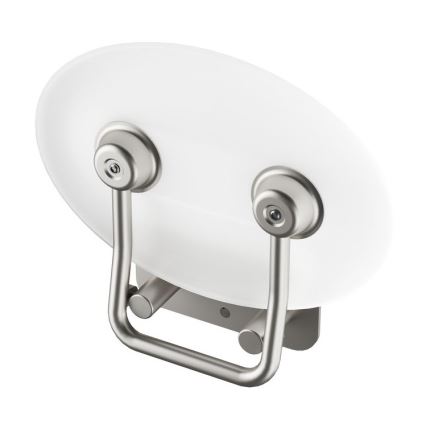 Ravak B8F0000049 - Asiento de ducha abatible OVO en acero inoxidable