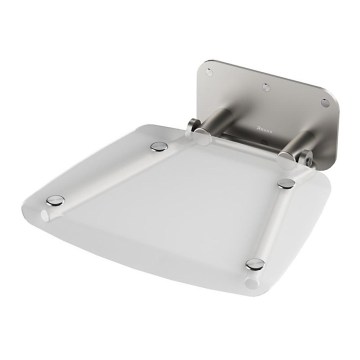 Ravak B8F0000051 - Asiento de ducha abatible OVO acero inoxidable