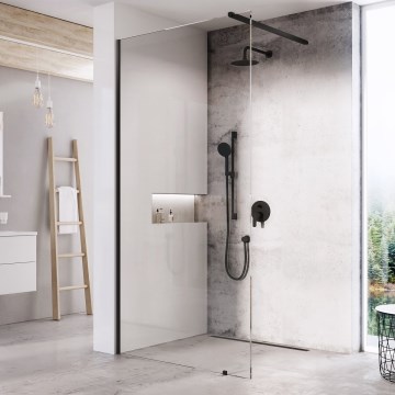 Ravak GW9WA030SZ1 - Mampara de ducha WALK-IN 100x200 cm negra
