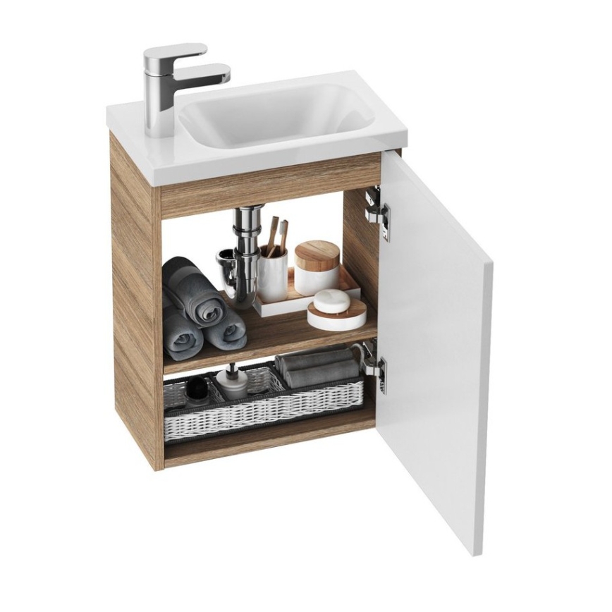 Ravak X000000540 - Puerta derecha para mueble bajo lavabo CHROME 37,5x53 cm blanca