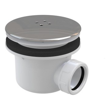 Ravak X01314 - Sifón para plato de ducha, diámetro 11,6 cm, cromado brillante