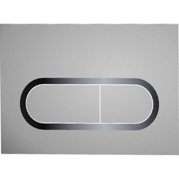 Ravak X01454 - Pulsador de descarga CHROME 24,7 x 16,5 cm cromo mate