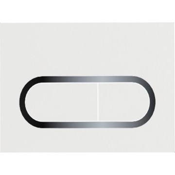 Ravak X01455 - Pulsador de descarga CHROME 24,7x16,5 cm blanco