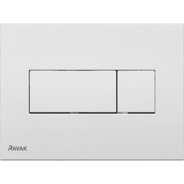 Ravak X01457 - Pulsador de descarga UNI 24,7x16,5 cm blanco