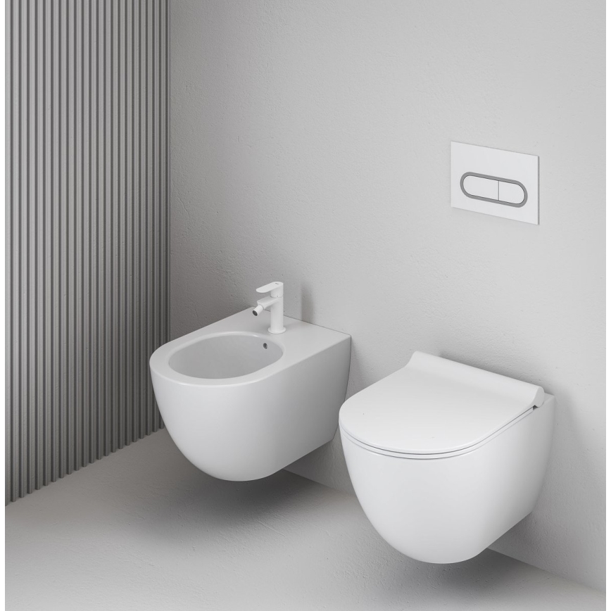 Ravak X01517 - Bidé suspendido UNI CHROME cerámica/blanco