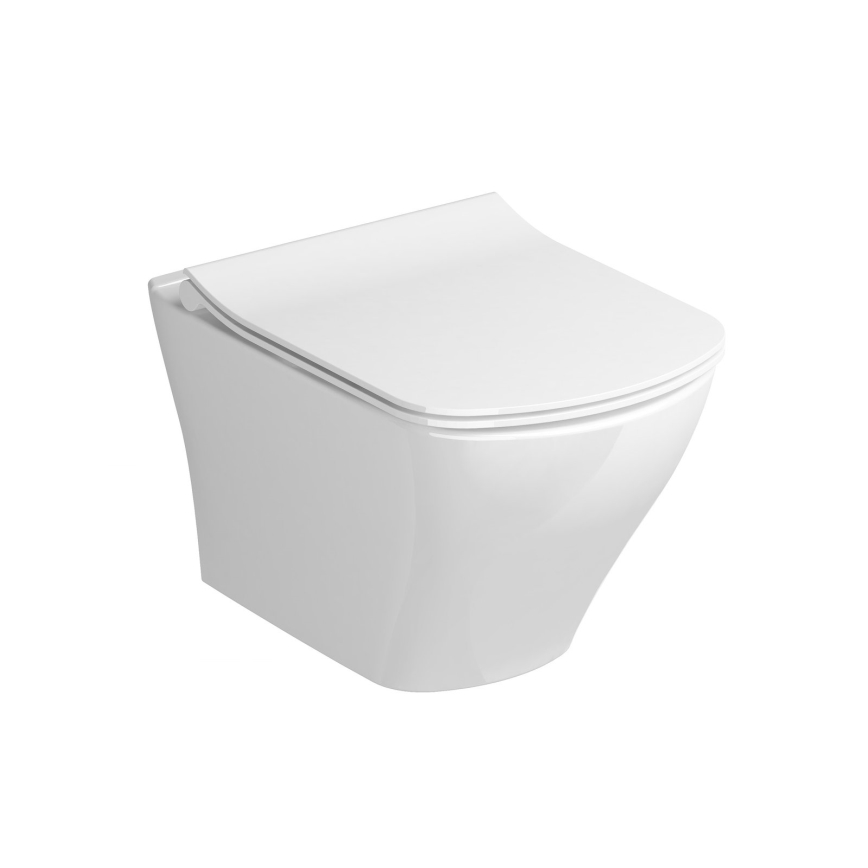 Ravak X01673 - Asiento de inodoro SoftClose CLASSIC SLIM blanco