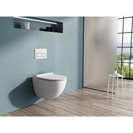 Ravak X01860 - Inodoro suspendido Rimless VITA cerámica/blanco