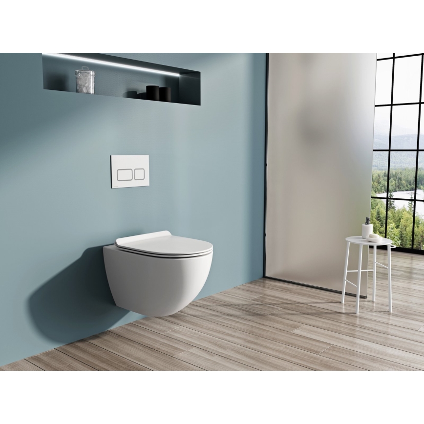 Ravak X01860 - Inodoro suspendido Rimless VITA cerámica/blanco