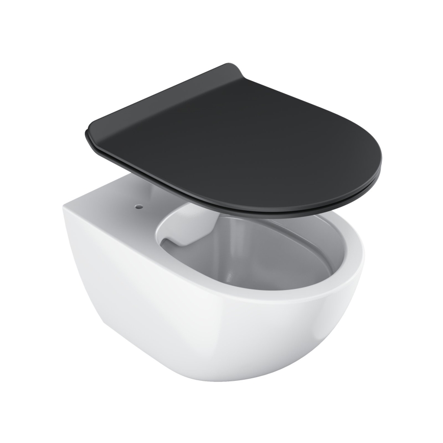 Ravak X01862 - Asiento de inodoro SoftClose VITA SLIM negro