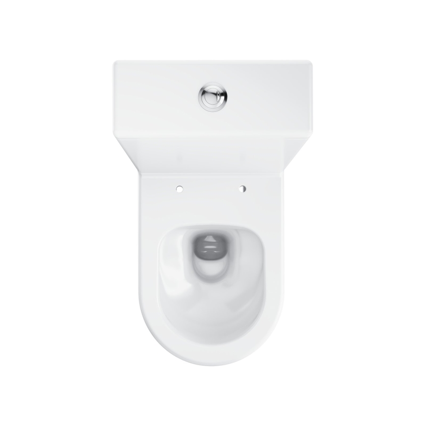 Ravak X01870 - Inodoro combinado sin brida (Rimless) con asiento SoftClose OPTIMA cerámica/blanco