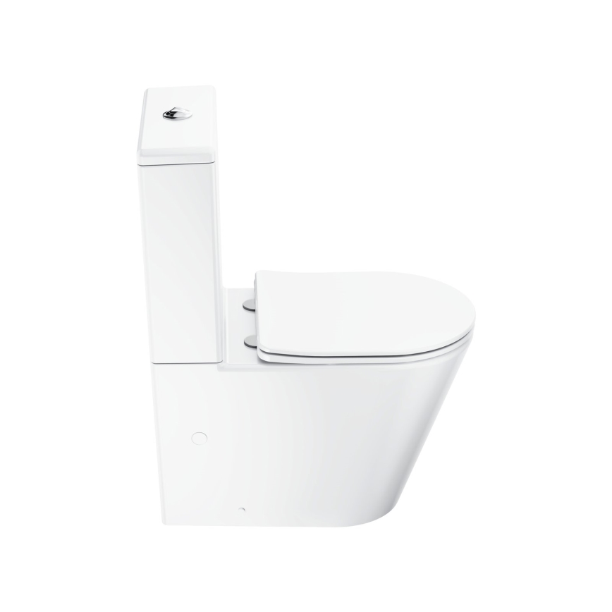 Ravak X01872 - Inodoro compacto sin brida con asiento SoftClose ELEGANT, cerámica/blanco