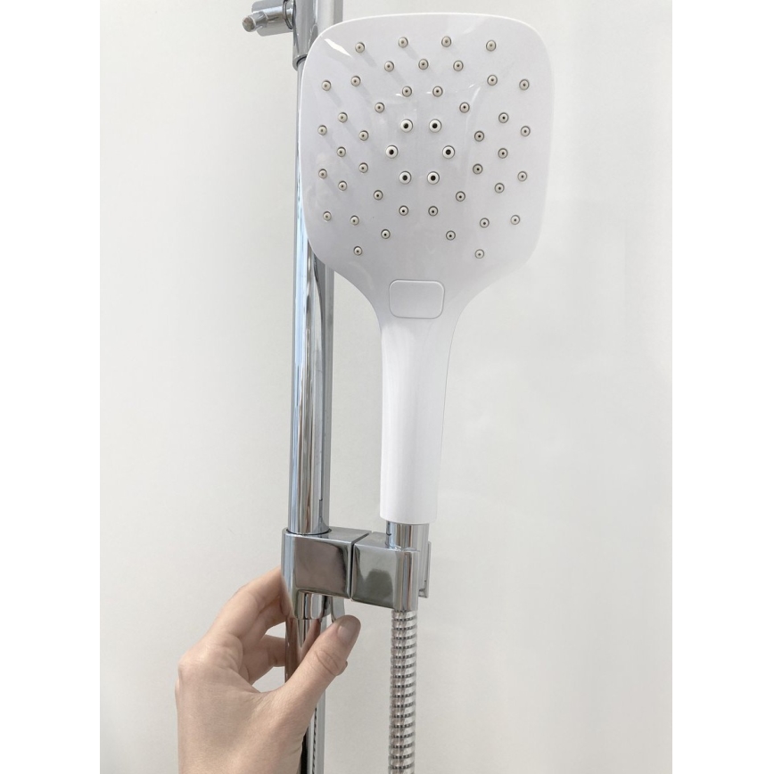 Ravak X070099 - Conjunto de ducha con mezclador termostático TERMO, cromo brillante