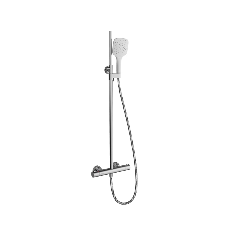 Ravak X070099 - Conjunto de ducha con mezclador termostático TERMO, cromo brillante