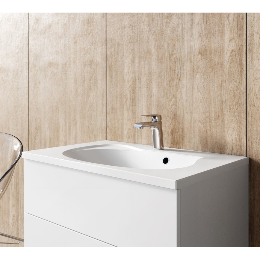 Ravak X070118 - Grifo de lavabo FLAT 15,1 cm cromo brillante