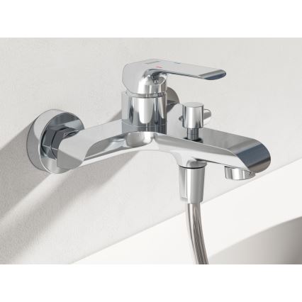 Ravak X070119 - Grifo de bañera FLAT cromo brillante