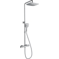 Ravak X070141 - Juego de ducha con mezclador termostático FREE, cromo brillante