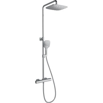 Ravak X070141 - Juego de ducha con mezclador termostático FREE, cromo brillante