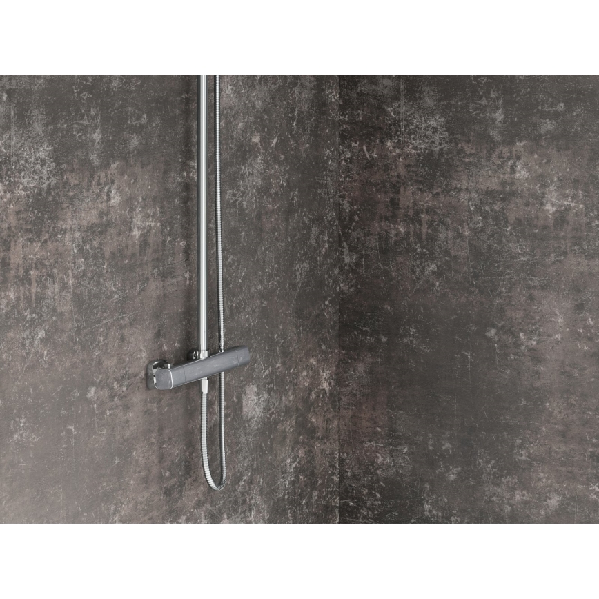 Ravak X070141 - Juego de ducha con mezclador termostático FREE, cromo brillante