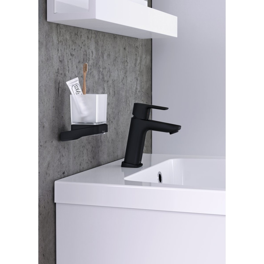 Ravak X070150 - Grifo de lavabo FREE 17,2 cm negro