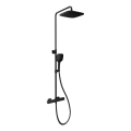 Ravak X070160 - Juego de ducha con grifo termostático FREE, negro