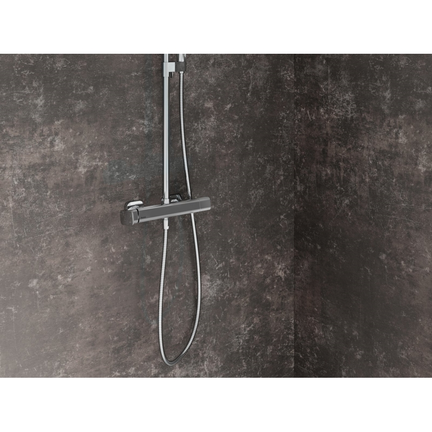 Ravak X070171 - Juego de ducha con grifo monomando FREE, cromo brillante